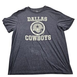 Dallas Cowboys Shirt Mens 2XL Blue NFL Football Tee Dallas Cowboys Authentic